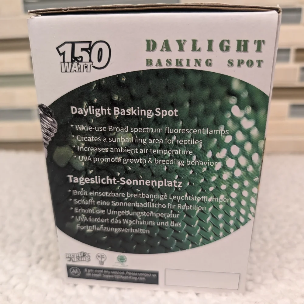Repti King Daylight Basking Spot 150 Watt Reptile Bulb KT7215 2025 Generation